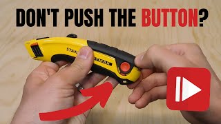 DONT PUSH STANLEYS RED BUTTON  STANLEY FATMAX 10778 Retractable Utility Knife  Review [upl. by Petracca76]