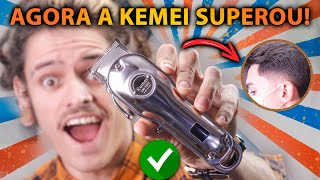 Kemei 1986  Máquina de cortar cabelo Unboxing e Review [upl. by Bittencourt]