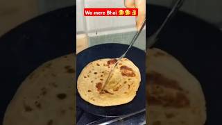 Mere bhai ka favourite paratha 🥰👌food shorts cooking [upl. by Krystle]