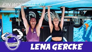 Ein Workout mit Lena Gercke  offen ehrlich und lustig feat FlexCalisthenics [upl. by Alain]