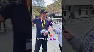 Stephen Mangan at the LLHM finish line [upl. by Linden]