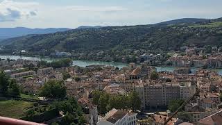 a view of the valley of Rhône  the river the Rhône is one of the biggest in France [upl. by Colwin200]