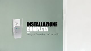 DIY Netgear Powerline 1000wifi Installazione completa [upl. by Sklar]