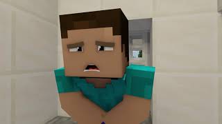 Steve and Wolf Life The Toilet Minecraft Animation [upl. by Kalina]