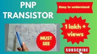 PNP TRANSISTOR  CONSTRUCTION AND WORKING [upl. by Lyndel]