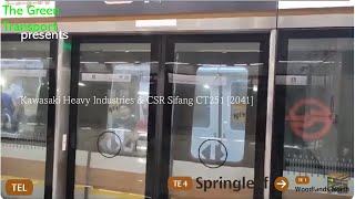 ⁴ᴷ⁶⁰ SMRT KSF CT251 2041 arriving TE4 Springleaf Woodlands North [upl. by Hawthorn619]