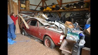 1967 SS 396 Camaro Barn Find Parked 43 Years [upl. by Hecker]