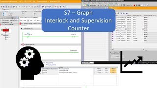 TIA Portal S7Graph Interlocks Supervision and Counter [upl. by Eilyab]