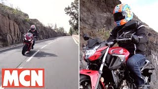 Honda CBR500R and CB500F bike review  MCN  Motorcyclenewscom [upl. by Nomis]