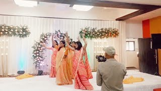 Aayo re shubh din aayo re  Badhai do badhai  wedding dance performance  girls group dance [upl. by Clayborn]