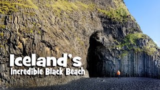 Exploring Icelands Black Sand Beach [upl. by Haimehen105]