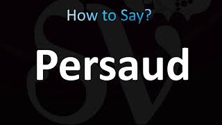 How to Pronounce Persaud CORRECTLY [upl. by Musetta]