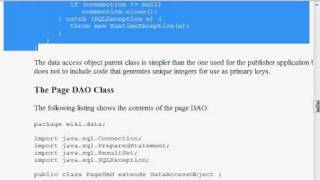 Java Web Programming with Eclipse Wiki Application Persistence Classes [upl. by Adile]