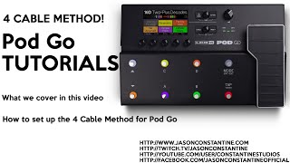 Line 6 Pod Go Setting up 4 Cable Method [upl. by Ahserb]