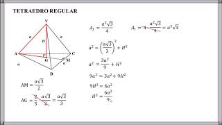 PIRÂMIDES  TETRAEDRO REGULAR [upl. by Eineg]