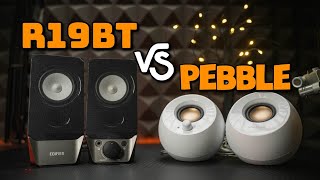 Edifier R19BT VS Creative Pebble [upl. by Yllib]