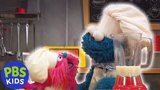 Sesame Street  Cookie Monster and Gonger Make a Smoothie  PBS KIDS [upl. by Dyane]