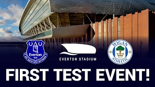 First EVERTON STADIUM Test Event  U18s take on Wigan in front of 10000 fans [upl. by Eadwine]