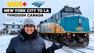 Amtrak And Via Rail Vacation NYC To LA [upl. by Akiemehs37]