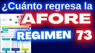 ¿Cuánto Regresa la Afore a Régimen 73 [upl. by Akcirederf]