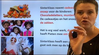 NT2🎠Sinterklaas 🚢 Intocht surprisePepernoot Lootje trekken😱Wat is dat culture learndutch [upl. by Aihsekan643]