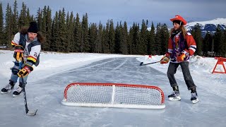 POND HOCKEY IN THE MOUNTAINS [upl. by Anamuj]