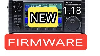 BREAKING NEWS  XIEGU X6100 FIRMWARE  September 2024 [upl. by Fugazy]