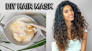 4 Ingredient Moisturizing amp Repairing Hair Mask for DryDamaged Hair  AribaPervaiz  Natural DIY [upl. by Anahsed]