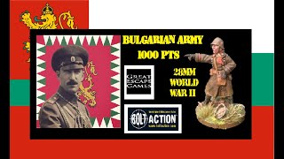 Bolt Action Bulgarian 1000 point Army Showcase [upl. by Orran]