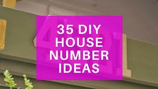 35 DIY House Number Sign Ideas  Make Your Own House Numbers [upl. by Downs994]