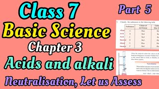 Scert Class 7Basic science Chapter 3Acids and alkalis part 5 English medium in MalayalamPSC Exam [upl. by Glanti]