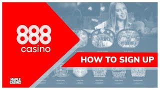 888 Casino  How to Easy Sign Up 2020  Maple Casino [upl. by Anibla]