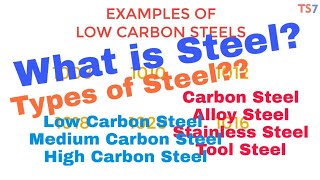 What is STEEL Types of Steels Carbon Steel Types Detail ExplanationPART1 [upl. by Euv]