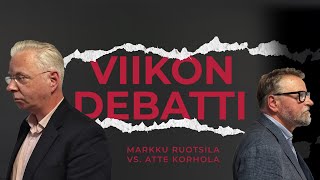 Viikon debatti  Markku Ruotsila vs Atte Korhola 23102024 [upl. by Ryhpez]