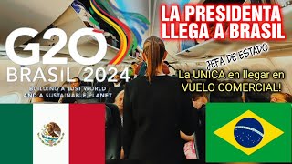 LA PRESIDENTA LLEGA A BRASIL PARA EL G20 [upl. by Lladnyk]