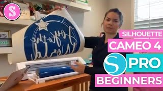 😍 Silhouette CAMEO 4 Pro for Beginners First Cut [upl. by Schnur884]