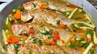 Steamed Fish With OkraJamaican StyleTHE RAINA’S KITCHEN [upl. by Novikoff115]