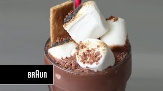 S’Mores Frozen Mudslide Recipe  Braun MultiQuick Hand Blender [upl. by Notlaw]