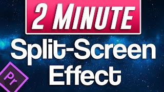 Quick Split Screen Tutorial  Premiere Pro 2020 [upl. by Lenni]