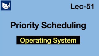 Priority scheduling Algorithm  Example  OS  Lec51  Bhanu Priya [upl. by Vivie]