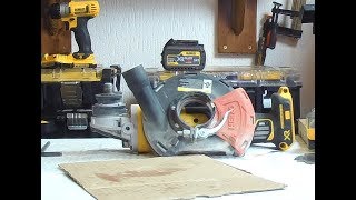 Grinding Dust Shroud from Herzo on DEWALT DCG4056 [upl. by Ahseeyt]