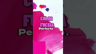 Aprende a preparar el color FUCSIA PERFECTO fucsia rosado parati arte acrílicos pintor [upl. by Sand]