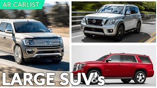 Best 6 Large Family SUVs in America with 3rd Row Seating amp Cargo Space 2020  2021 [upl. by Tracie]