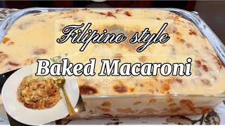 Baked Macaroni Filipino style [upl. by Akemal]