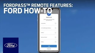 FordPass Connect™ Using FordPass™ to Activate Remote Vehicle Features  Ford HowTo  Ford [upl. by Almallah]
