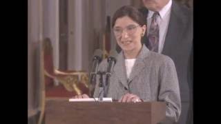 Ruth Bader Ginsburg SwearingIn 1993 [upl. by Hsizan889]