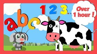 Learning Videos for Toddlers  Counting ABC amp Learn Colours  Learn English For Kids [upl. by Lydell]