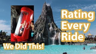 Volcano Bay Water Park  Rating Each Slide  Spring Break Ideas [upl. by Aisayn55]