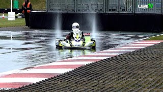 Karts become boats with wheels in LGM Karting Champs 2021 Part 5 Rd 2 Mini X30 Final [upl. by Ninazan]