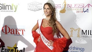 Anna Petrova 2018 Miss Russian LA Red Carpet [upl. by Irvin]